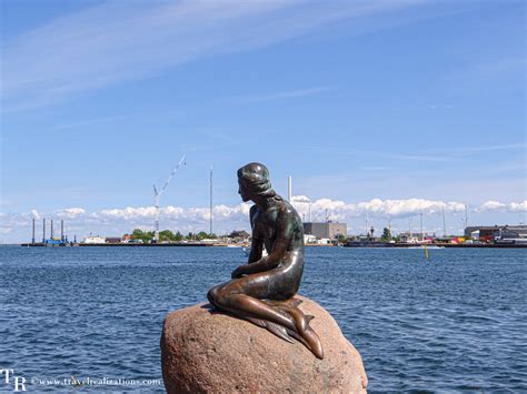 The Little Mermaid statue in Copenhagen, Denmark!!