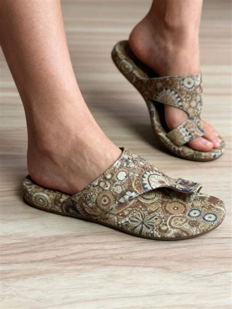 Women's Bohemian Colorful Mandala Print Open Toe Sandals - Comfortable ...