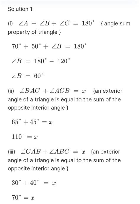 Exercise 62 following 1. Find the value of the unknaion exterior angle ...