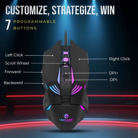 Champ LGM-105 3600dpi RBG Gaming Mouse