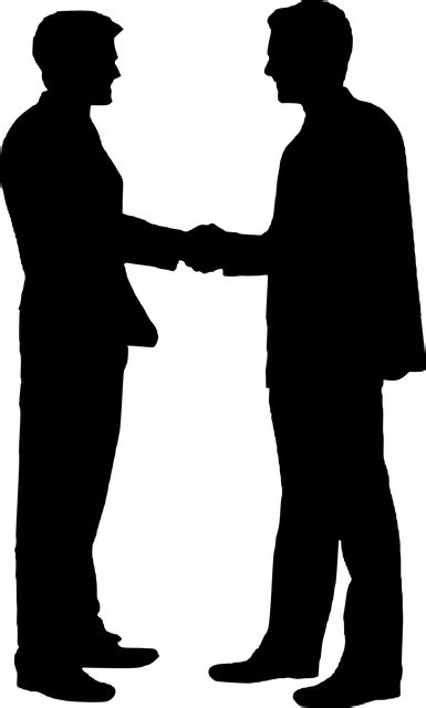 Download People Shaking Hands Silhouette - Full Size PNG Image - PNGkit
