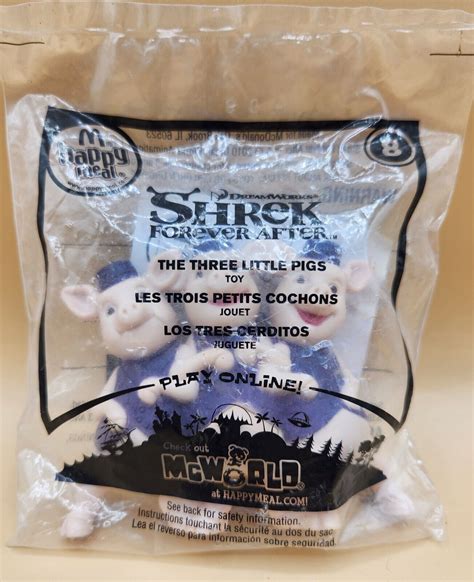 Three Little Pigs Shrek Forever After Dreamworks Mcdonald's Kids Toy ...