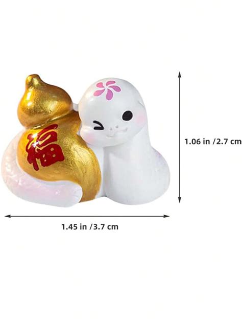 4pcs 2025 Snake Miniature Figurines New Year Ornaments, Resin Coins ...