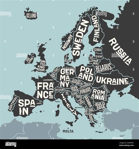 Europe Map Poster 的图像结果