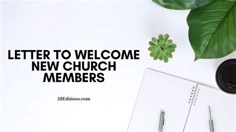 Church Welcome Letter Examples
