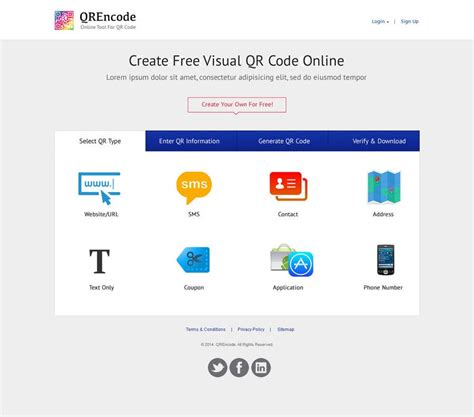 Entry #31 by clickinn for Design a Website User Interface for QRcode ...