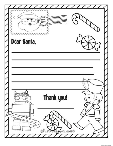 Santa Wish List Free Printable