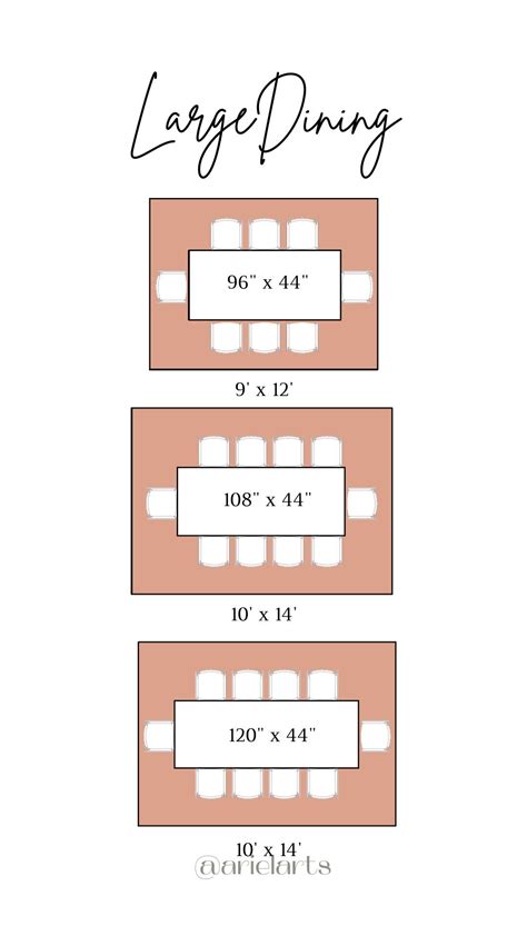 rug sizes for dining room