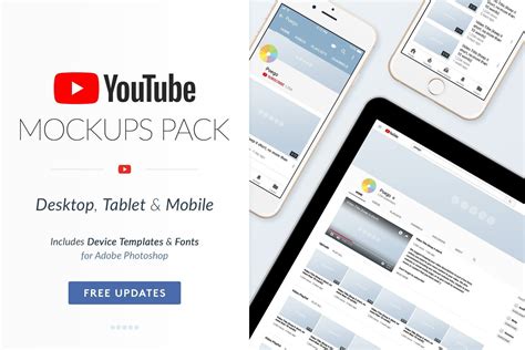 YouTube Social Media Mockups Pack Grafik Von poegosocial · Creative Fabrica