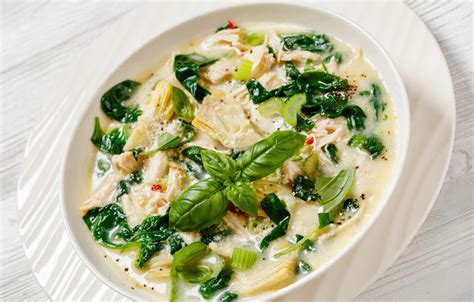 Chicken Spinach Artichoke Soup Recipe