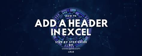 How to Add Header in Excel 的图像结果