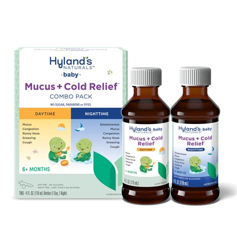 Hyland's Baby Mucus and Cold Relief, Day & Night Value Pack, Infant And ...