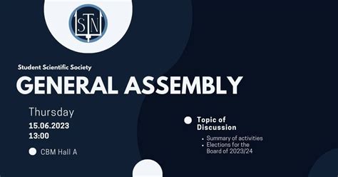 Summer General Assembly , Collegium Biomedicum, Gdansk, June 15 2023 ...