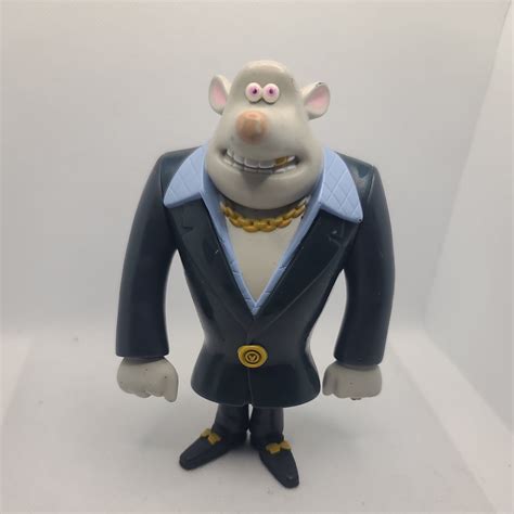 Flushed Away 5.5" Whitey Rat Bobble 2006 McDonald's Happy Meal Movie ...