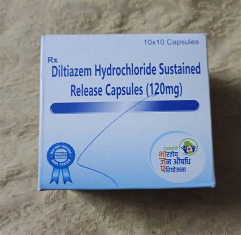 Diltiazem Hcl SR 120 mg, 10 capsules | API GENERIC PHARMACY