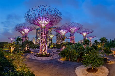 #860283 Gardens by the Bay, Singapore, Parks, Evening, Bay, Design ...