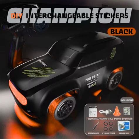 CRYA 4WD Mini RC Drift Car, Desktop RC Drift Car Small Size, Turbo Mini ...