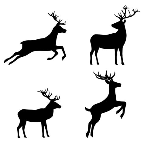 Silhouette Reindeer SVG – MasterBundles