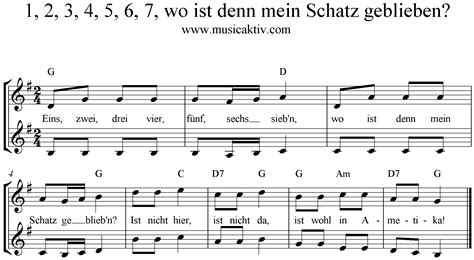 eins zwei drei vier fünf sechs siebn