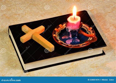 Latin Cross, a Religious Attribute. the Christian Bible is a Collection ...