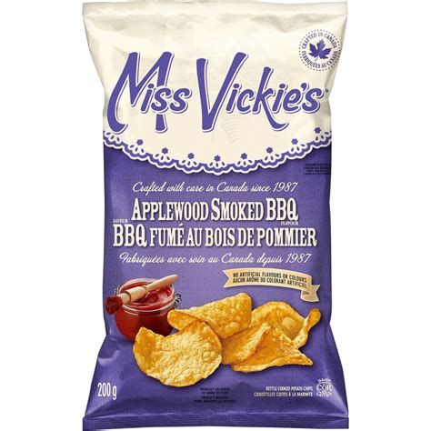 Miss Vickie's Applewood Smoked BBQ Kettle Cooked Chips - 200g (7.1 oz)