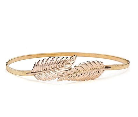 Buy CIRAMA Women and Girl Fashion Metal Stretchable Gold Plated Belly ...