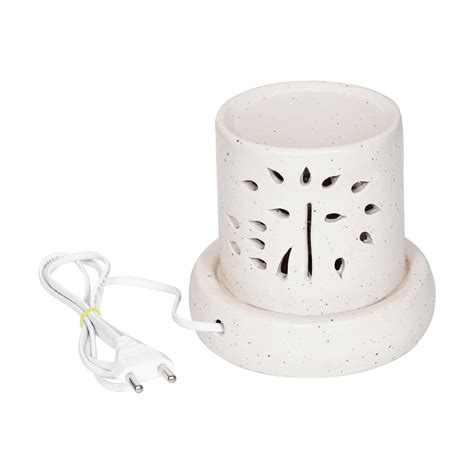 Electric Diffuser in Cream & Black Dots with Lemongrass Oil – Sugandhim