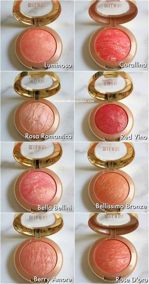 Milani Baked Blush Luminoso Swatches