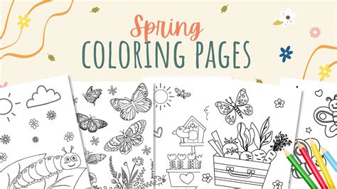 Free Coloring Pages Spring Season Coloring Home Spring Coloring Pages