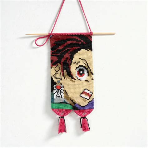 Tanjiro Kamado Alpha Pattern Wall Hanging | heartmades