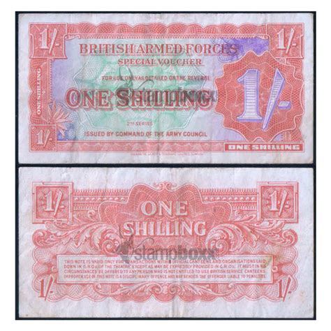 BRITISH ARMED FORCES 1 SHILLING 1948 P-M18 USED – Stampboxx