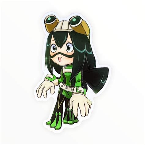 Chibi Frog Girl MHA Sticker (#452) | Artistic Flavorz
