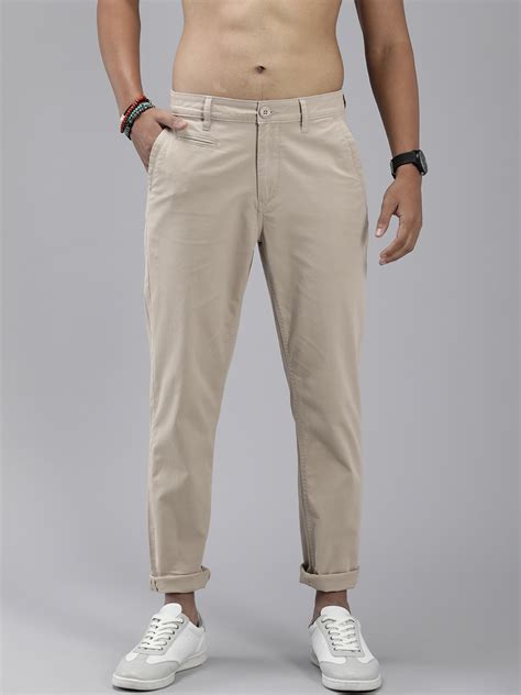 The Roadster Lifestyle Co. Men Slim Fit Low-Rise Trousers - Price History
