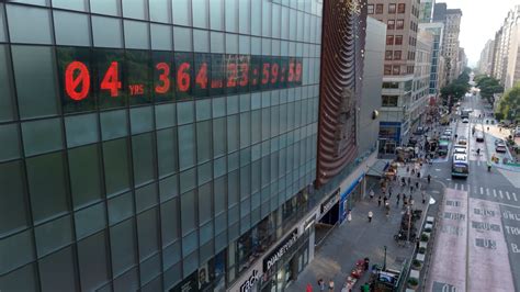 Countdown clock in NYC’s Union Square inches closer to ominous deadline