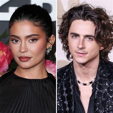Kylie Jenner And Timothée Chalamet Coordinate In Black And White ...