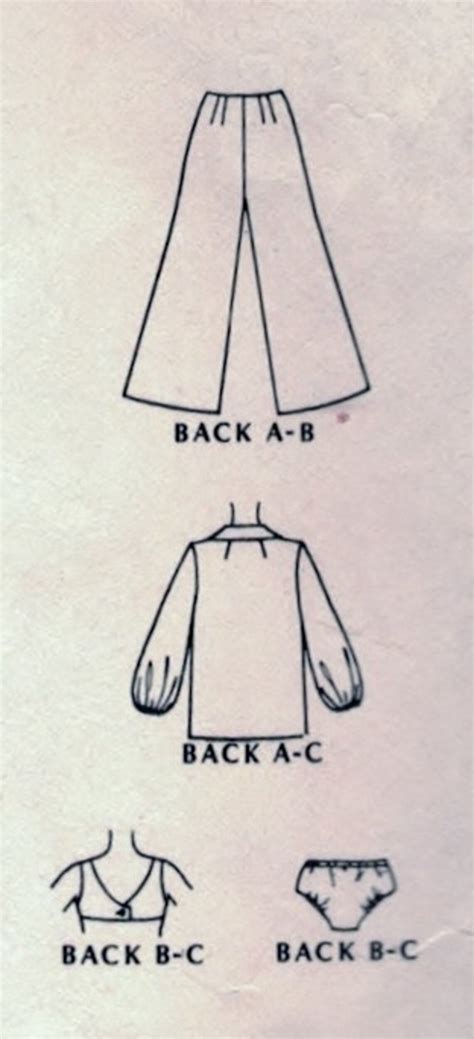 McCall's 9745 Vintage Junior Petite Bathing suit Pants | Etsy