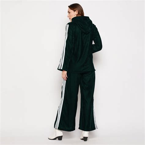 Bottle Green Hoody Top Pant Night Suit Set – Hapfab