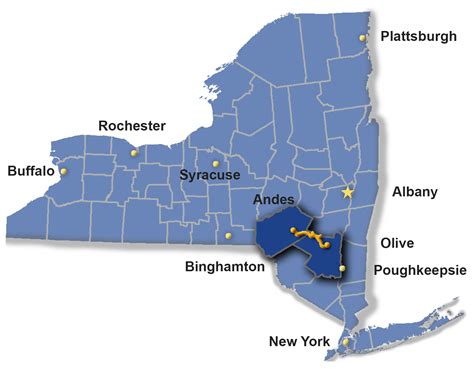 Catskill Mountains Map