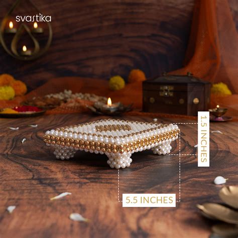Buy Pooja Chowki Online | Brass Chowki for Temple Setup