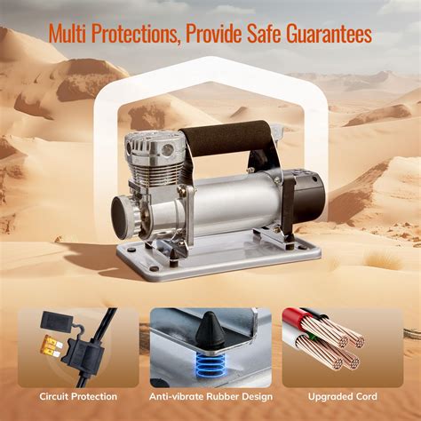 Morpilot 12 Volt Air Compressor Heavy Duty, 7.06CFM Offroad Air Compressor 150PSI Portable Air ...