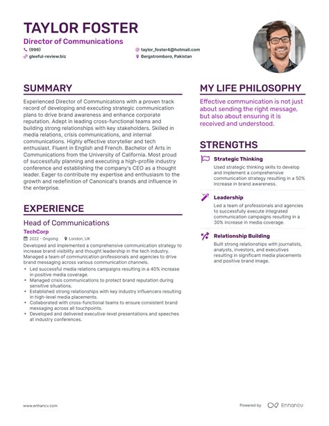 3 Successful Director of Communications Resume Examples And Writing Tips for 2024