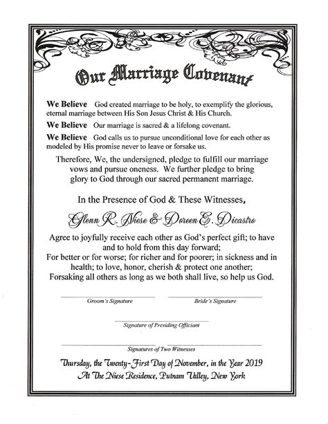 Marriage Covenant With God