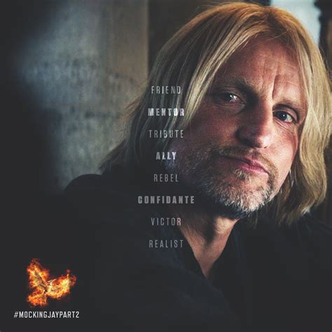 “i’m with the mockingjay.” - haymitch abernathy, #mockingjaypart2 ...