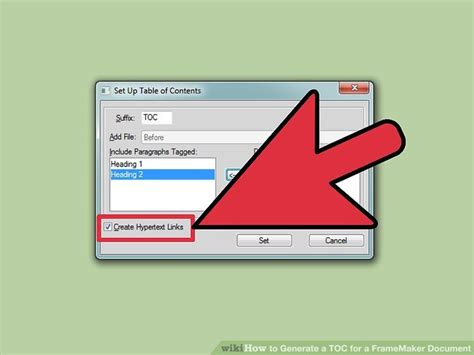 Image result for Adding a TOC in FrameMaker