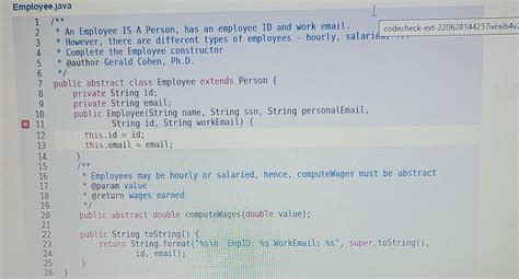 Image result for Atributos De Un Empleado Java