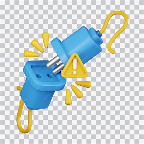 Lost connection 3d illustration | Premium PSD