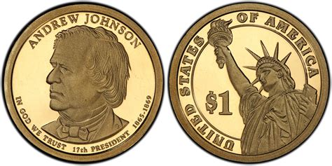 2011-S $1 Andrew Johnson First Strike, DCAM (Proof) Presidential ...