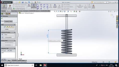 Image result for Spring Tutorial SolidWorks