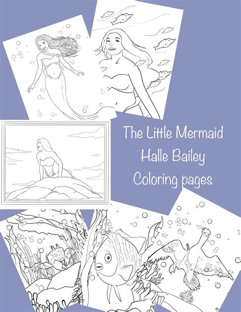 Little Mermaid Coloring Pages Printable - prntbl ...