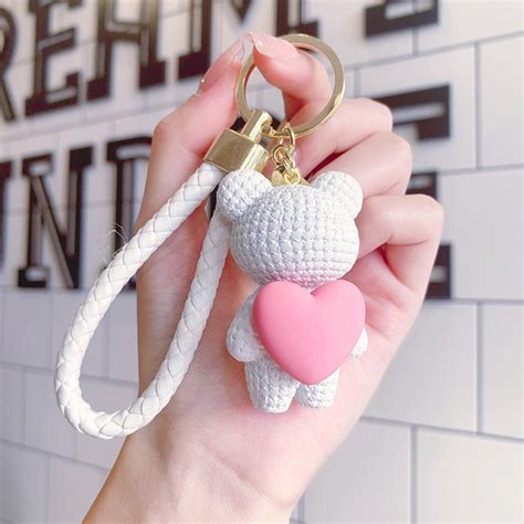 Teddy Heart Keychain – Vensaa